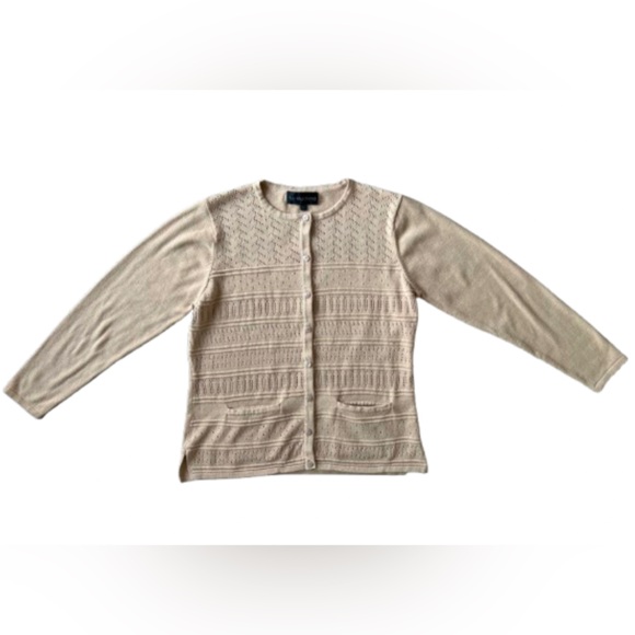 La Madona Women’s Camel Knit Button Up Cardigan - Picture 1 of 7